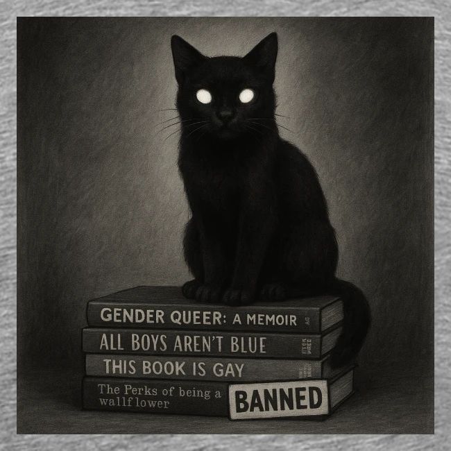 Cat on Banned Books