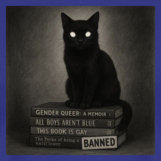 Cat on Banned Books