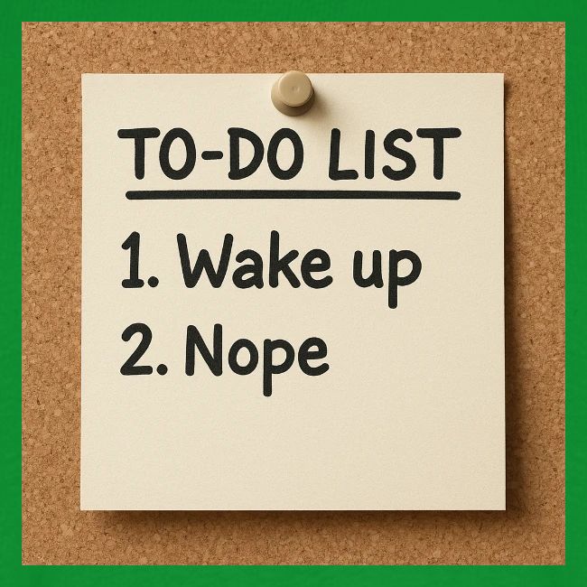 Humorous To Do List