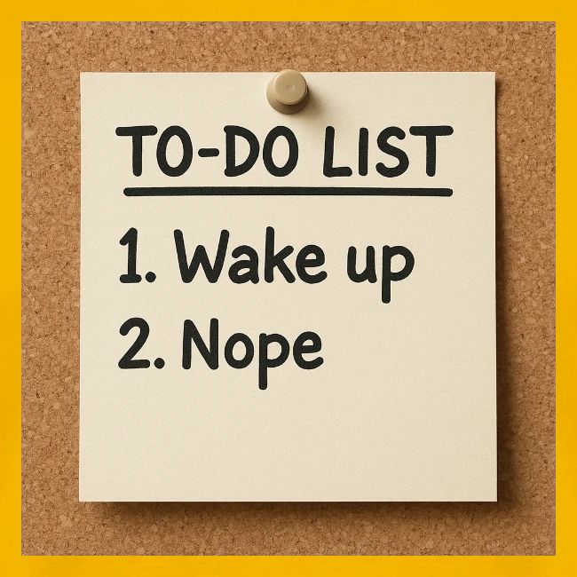 Humorous To Do List