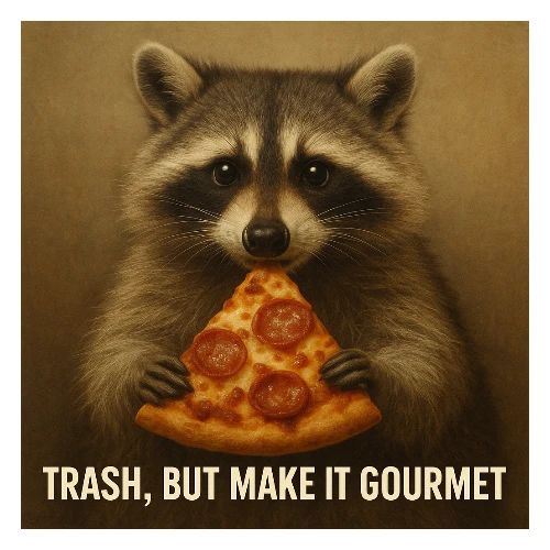 Gourmet Pizza Raccoon - Men's Premium T-Shirt