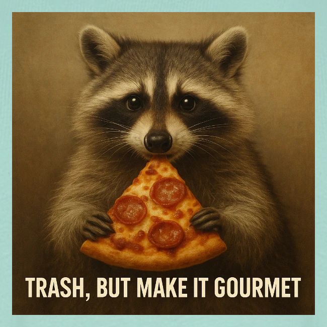 Gourmet Pizza Raccoon