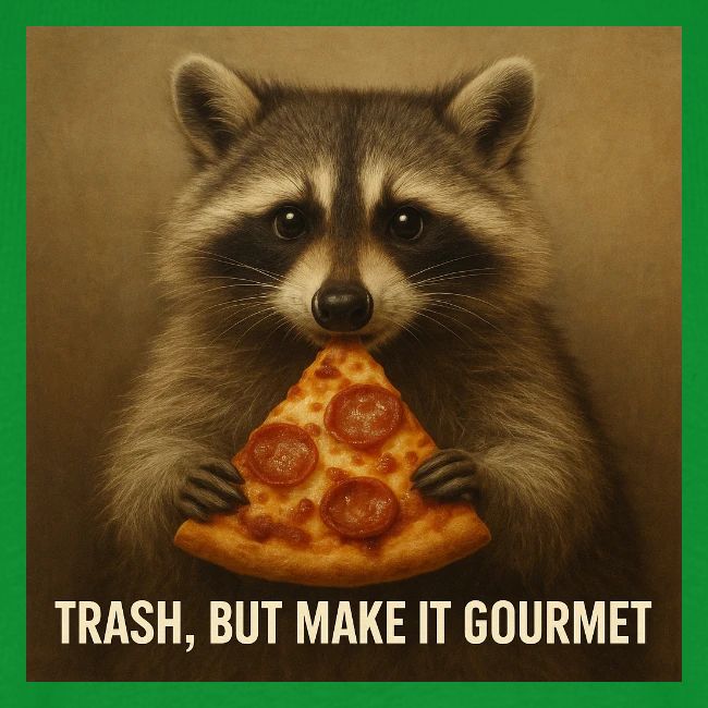 Gourmet Pizza Raccoon