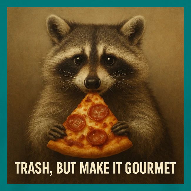 Gourmet Pizza Raccoon