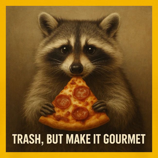 Gourmet Pizza Raccoon
