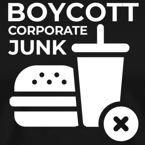 Boycott corporate junk - Men's Premium T-Shirt