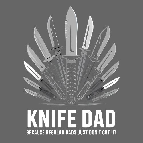 Knife Dad Because Regular Dads Just Don't Cut It! - Men's Premium T-Shirt