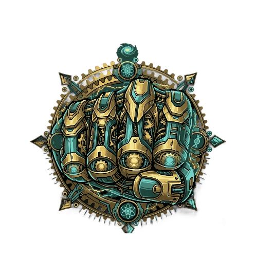 Cyberpunk Power Robot Hand