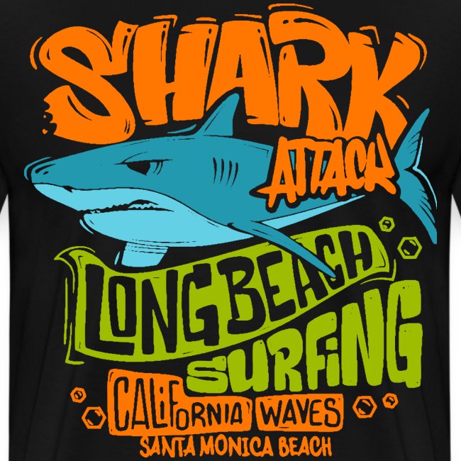 shark surf surfing california
