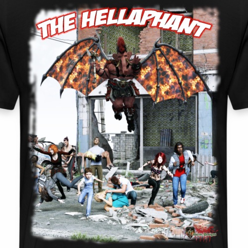 The Hellaphant Alternate Concept: Re-Issue - Men's Premium T-Shirt