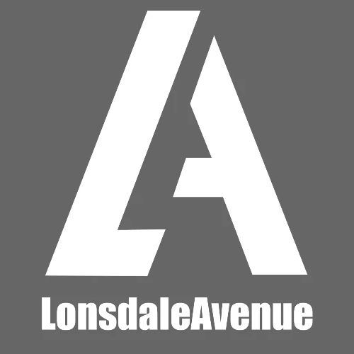 Lonsdale Avenue Logo White Text - Men's Premium T-Shirt