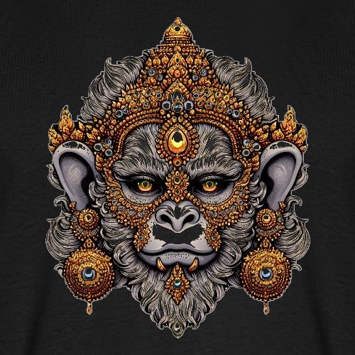 Hanuman Thai Monkey Deity Khone mask - Men's Premium T-Shirt