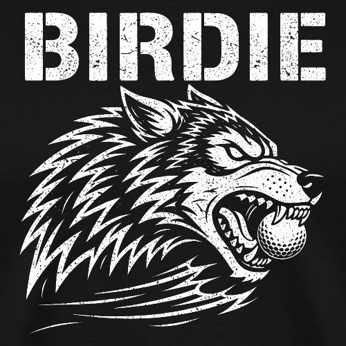 BIRDIE - Wolf Golf Gift Tee for Men - Men's Premium T-Shirt