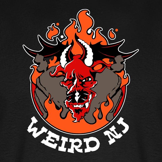 Wicked Jersey Devil with Flames & Tombstones