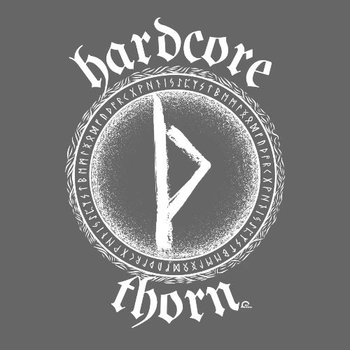 Hardcore Thorn (white design) - Men's Premium T-Shirt