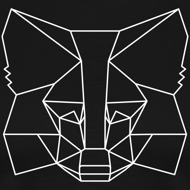 MetaMask Fox Outline - White