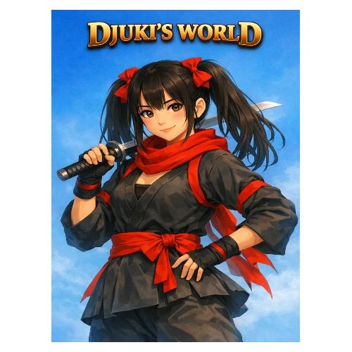 Djuki’s World – Shadow Blade - Men's Premium T-Shirt