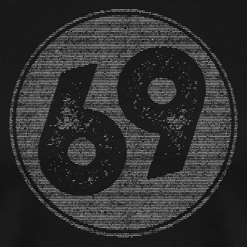 Vintage Retro Number 69 Graphic 6️⃣9️⃣ - Men's Premium T-Shirt