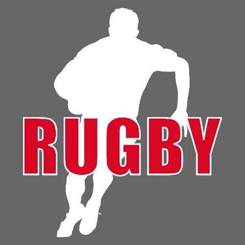 Bold Rugby Action Silhouette - Men's Premium T-Shirt