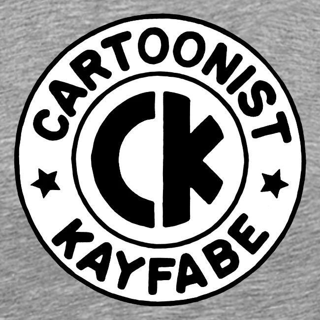Cartoonist Kayfabe EC logo Black letters on White