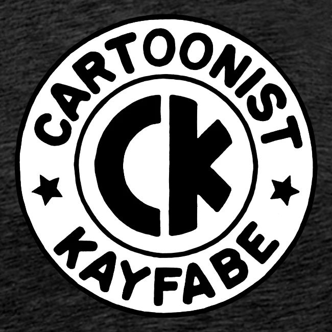 Cartoonist Kayfabe EC logo Black letters on White