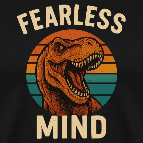 Fearless Mind Dino Tee - Men's Premium T-Shirt