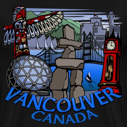 Vancouver Landmark Shirts Souvenirs Vancouver Gift - Men's Premium T-Shirt