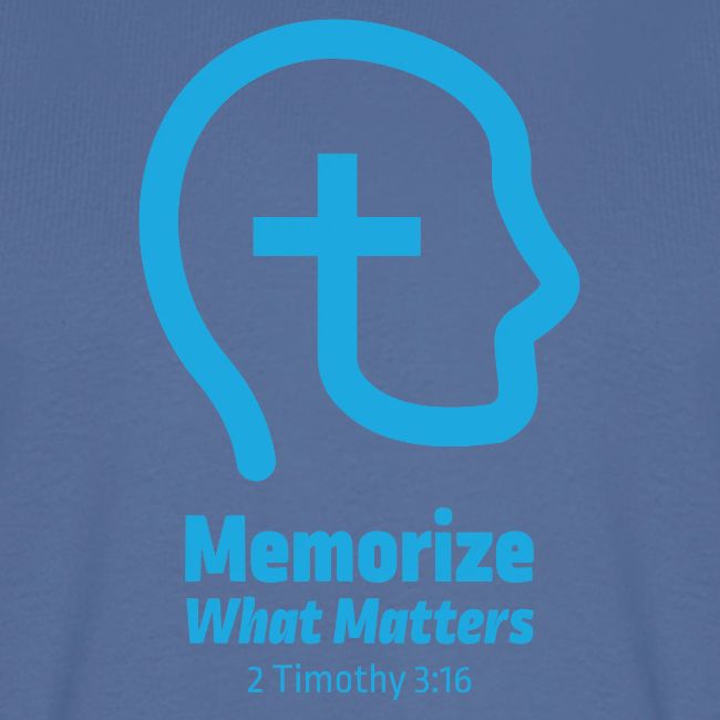 Memorize What Matters Original Blue Logo Design
