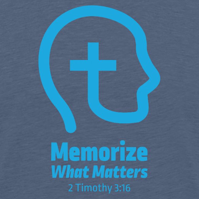 Memorize What Matters Original Blue Logo Design