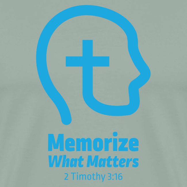 Memorize What Matters Original Blue Logo Design