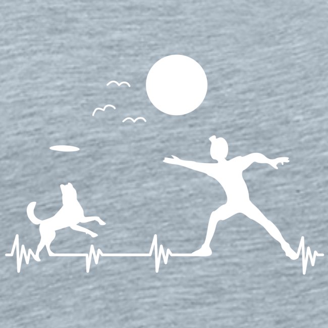 Heartbeat Dog Frequency Frisbee Shirt Gift Idea