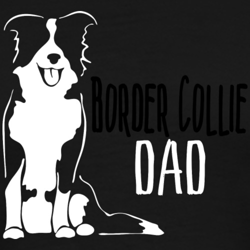 Border Collie Dad - Men's Premium T-Shirt