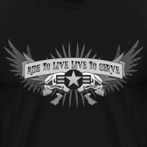 Ride to Live. Live to Serve. - Men's Premium T-Shirt