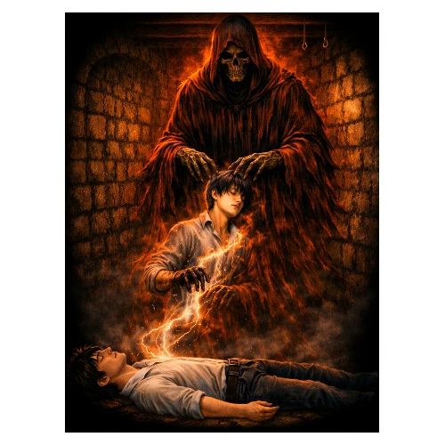 Kalru – The Soul Reaper of the Underworld - Men's Premium T-Shirt