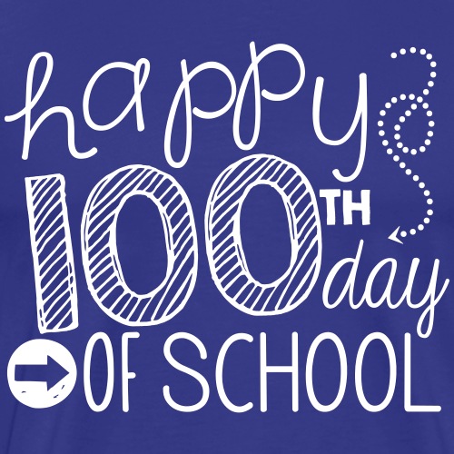 Happy 100th Day of School Arrows Teacher T-shirt - Men's Premium T-Shirt