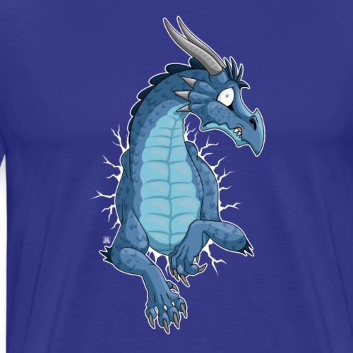 STUCK Blue Dragon (front) - Men's Premium T-Shirt
