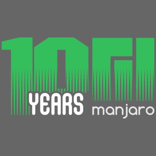 10 years Manjaro white - Men's Premium T-Shirt