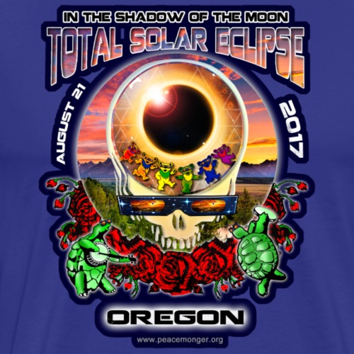 Oregon Eclipse Your Face Total Solar Eclipse Shirt - Men's Premium T-Shirt