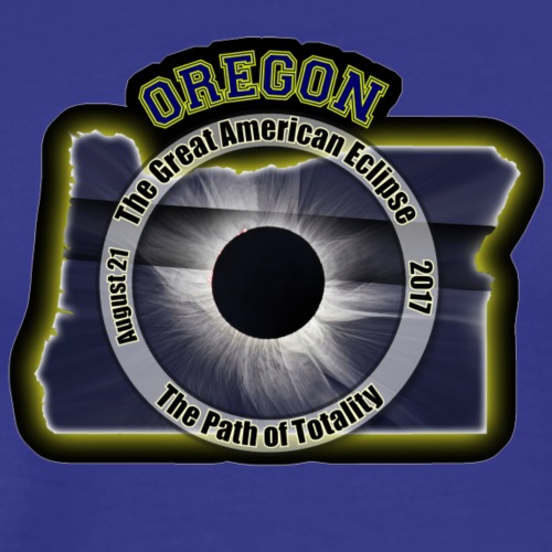 Oregon Great American Eclipse Path of Totality - Men's Premium T-Shirt