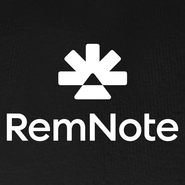 White logo with text, vertically stacked