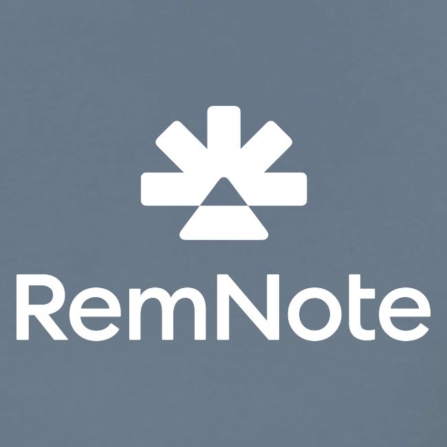 White logo with text, vertically stacked