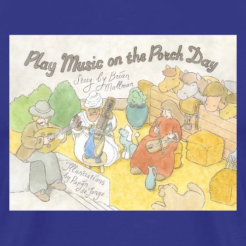 Play Music on the Porch Day Book! - Men's Premium T-Shirt