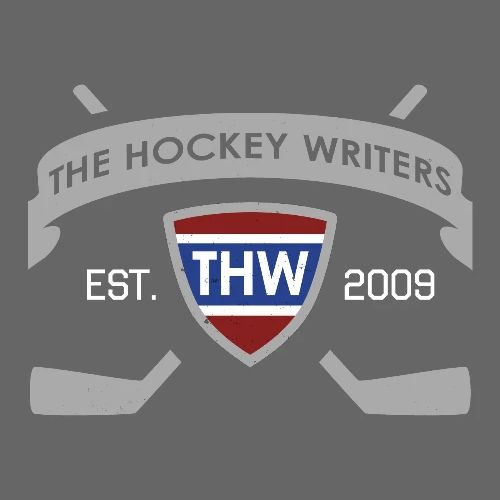 The Hockey Writers Est. 2009 Banner Logo - grey - Men's Premium T-Shirt