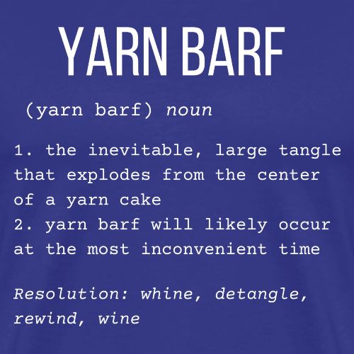 Yarn Barf (Wine)| Definition Collection - Men's Premium T-Shirt