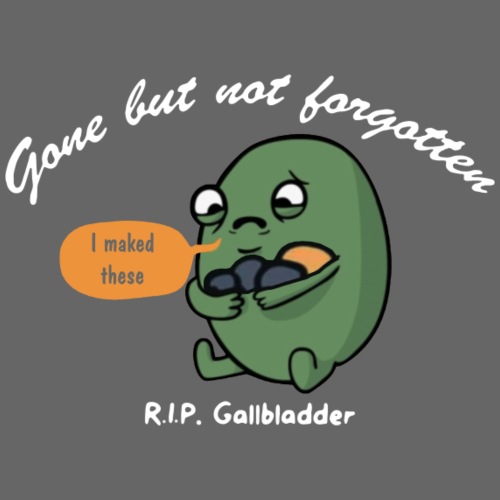 Gone But Not Forgotten RIP Gallbladder - Men's Premium T-Shirt