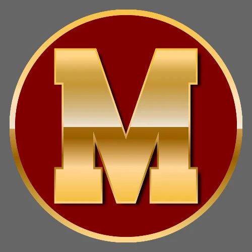 Letter M – Capital Varsity Alphabet Monogram - Men's Premium T-Shirt