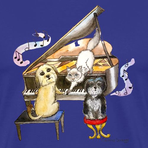Furry Friends PianoTrio - Men's Premium T-Shirt