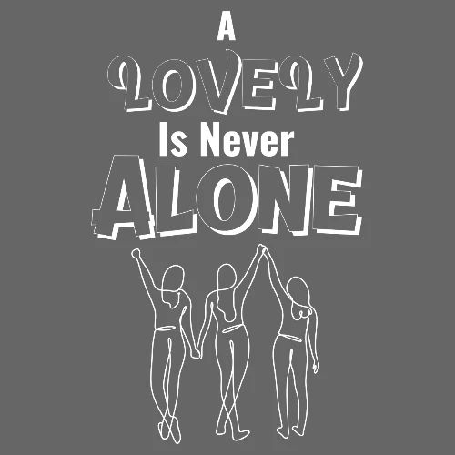 Lovely Is Never Alone (White) - Men's Premium T-Shirt