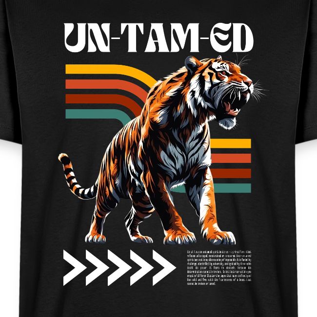 Unleash Your Wild Side: Fierce Tiger Print Design