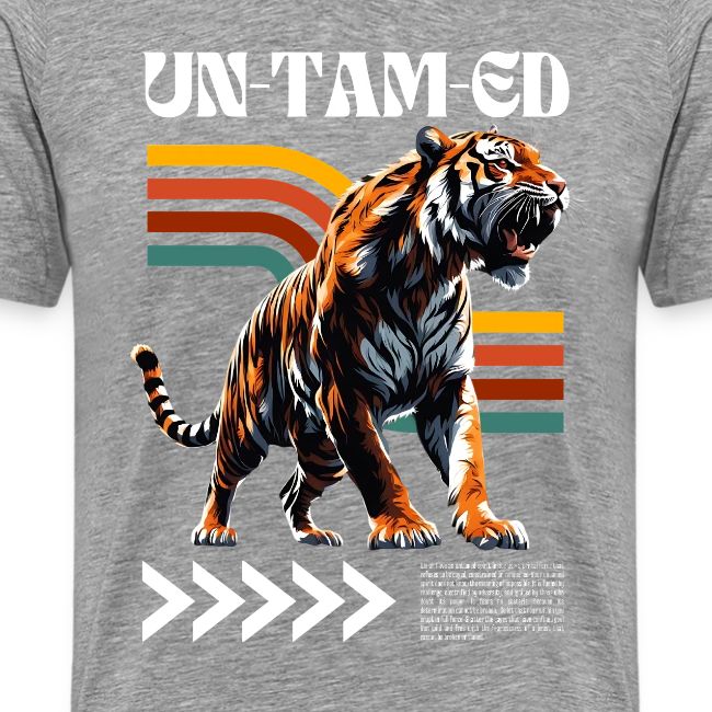 Unleash Your Wild Side: Fierce Tiger Print Design